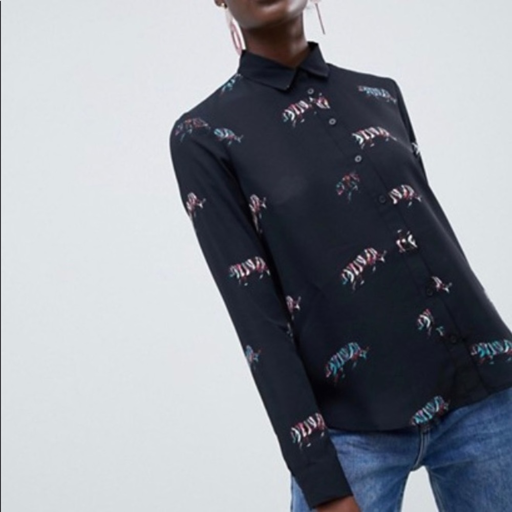 ASOS Button-Up Tiger Print - Picture 2 of 5